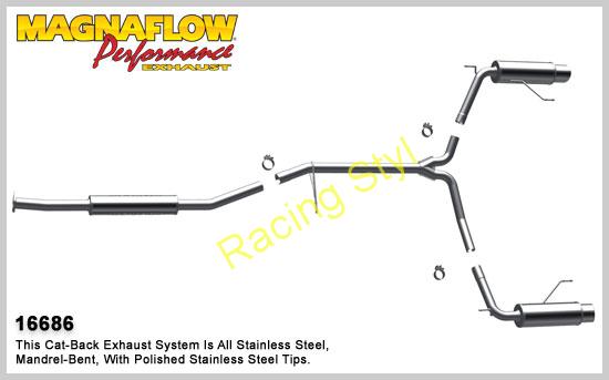 MagnaFlow výfuk 16686 Honda Accord Coupe 3.0L V6 2003-07