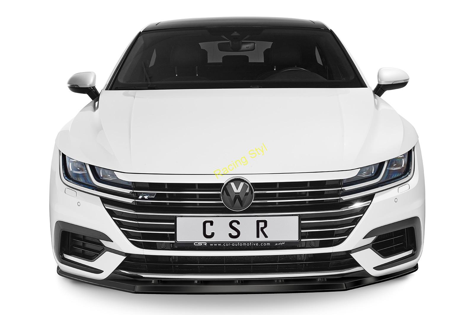 VW Arteon R-Line přední spoiler lipa Glossy Black CSR Lesk