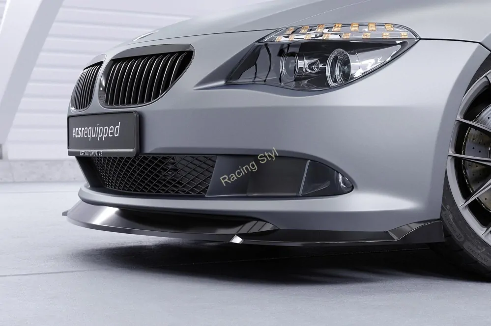BMW 6 E63/ E64 LCI přední spoiler lipa Glossy Black CSR Lesk.