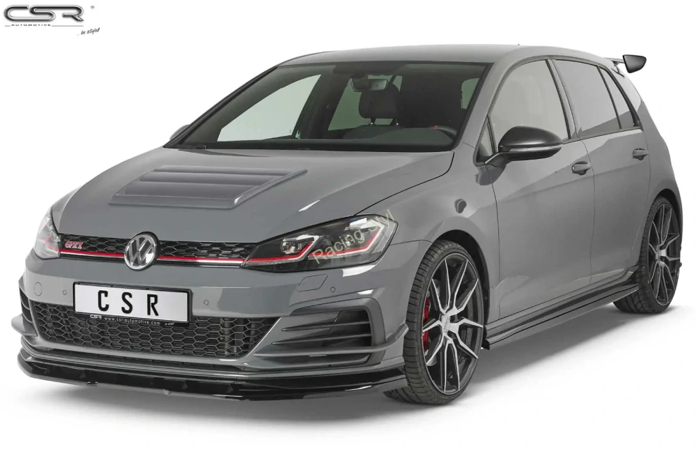VW Golf 7 GTI TCR 2019- přední spoiler lip Glossy Black CSR Lesk