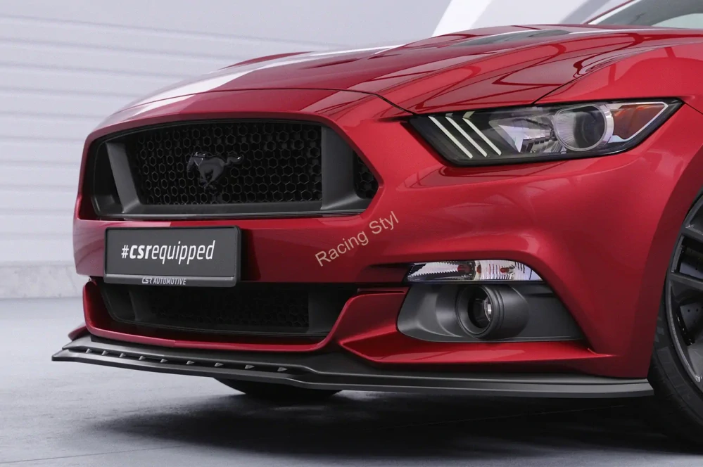 Ford Mustang VI přední spoiler lip Glossy Black CSR Lesk