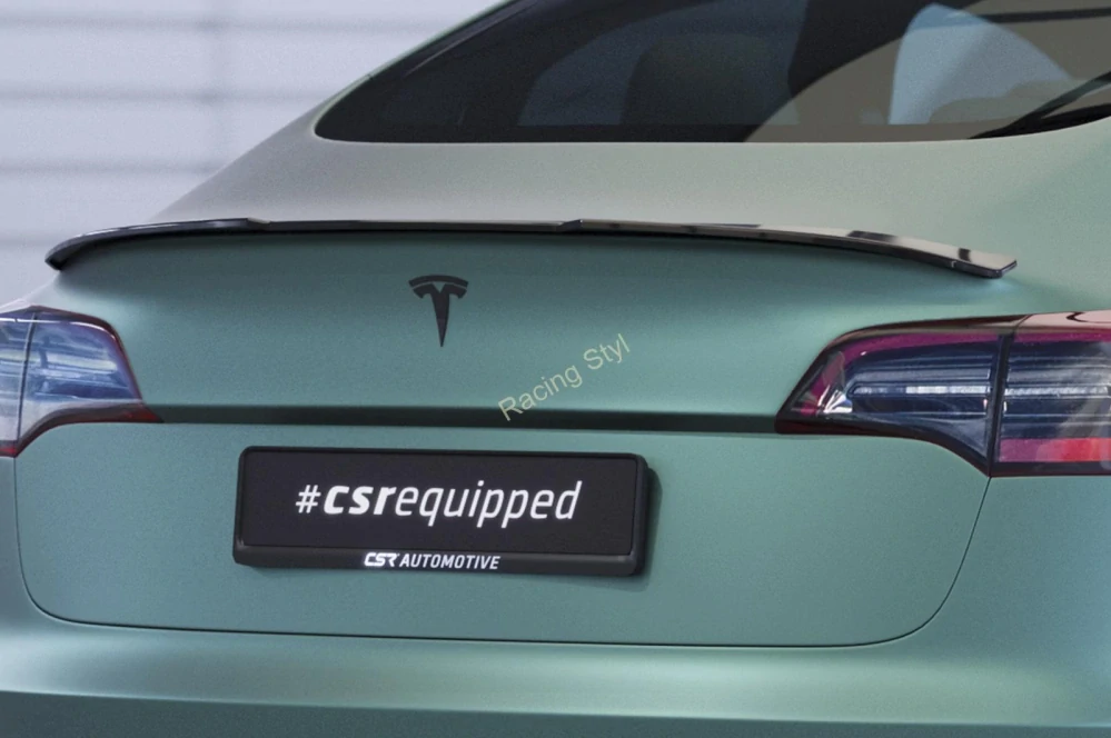 Tesla Model 3 spoiler na víko kufru Glossy Black CSR Lesk