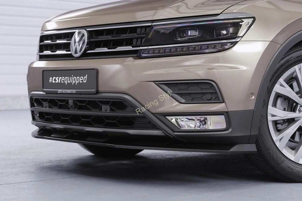 VW Tiguan 2 (Typ AD) Basis přední spoiler lipa Glossy Black CSR Lesk