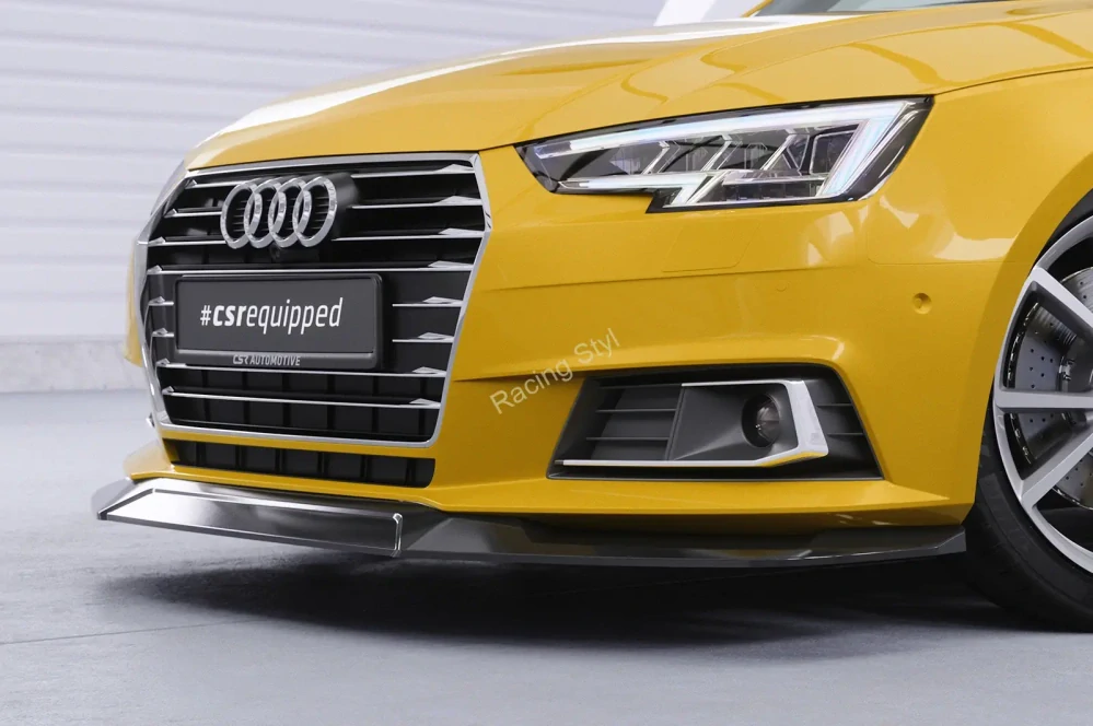 Audi A4 B9 typ 8W přední spoiler lip Glossy Black CSR Lesk