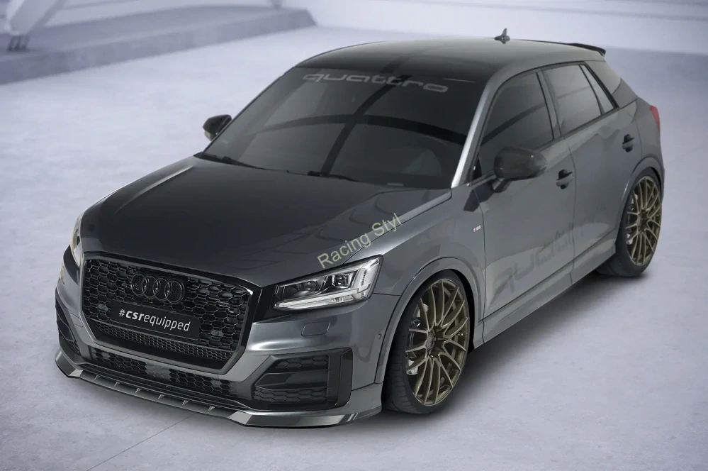 Audi Q2 (Typ GA) S-Line přední spoiler lip Glossy Black CSR Lesk