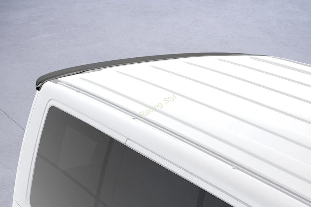 VW T6 / T6.1 Bus střešní spoiler na zadní dveře Glossy Black CSR Lesk.