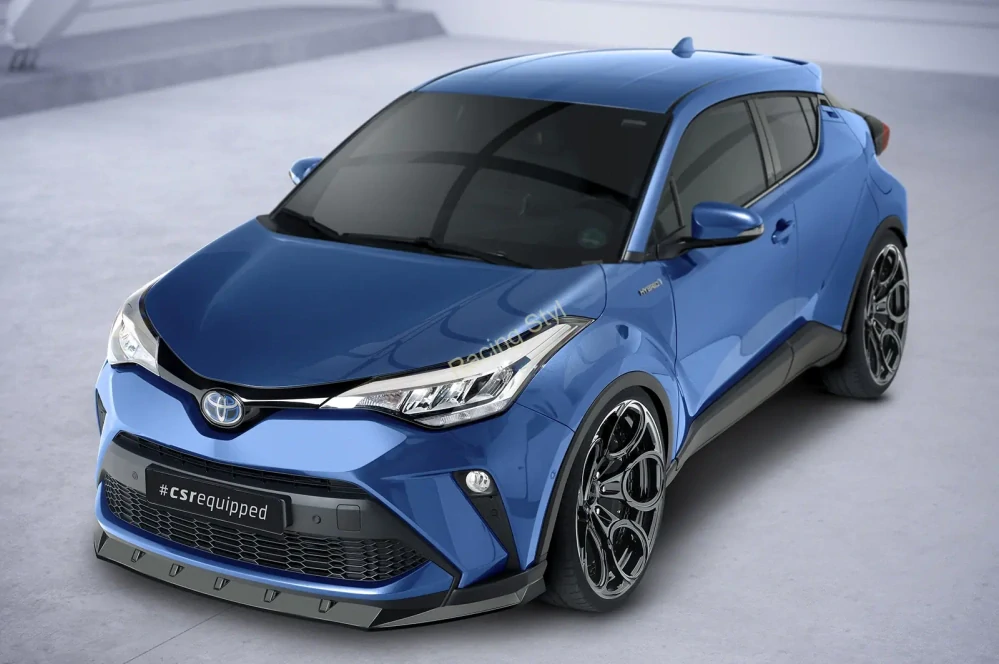 Toyota C-HR Facelift přední spoiler lipa Glossy Black CSR Lesk.