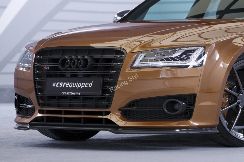 Audi S8/ S8 Plus D4 Typ 4H přední spoiler lipa Glossy Black CSR Lesk