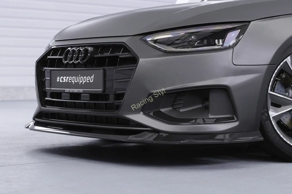 Audi A4 B9 typ 8W přední spoiler lip Glossy Black CSR Lesk
