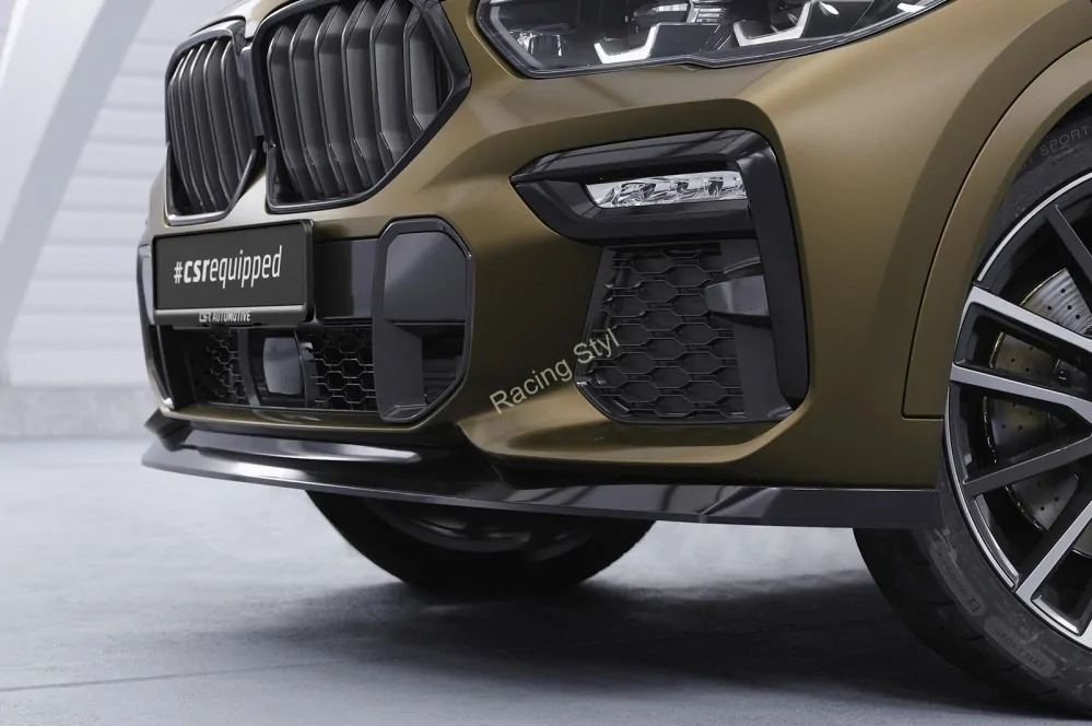 BMW X6 G06 M-Paket/ M50i přední spoiler lipa Glossy Black CSR Lesk