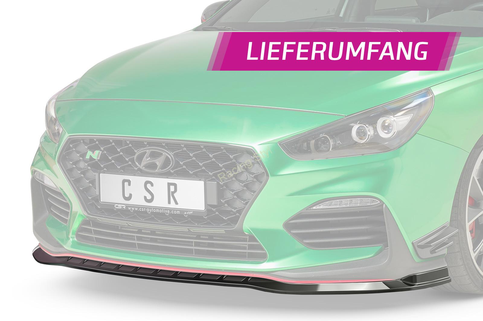 Hyundai I30 (PD) N/N-Line přední spoiler lip Glossy Black CSR Lesk