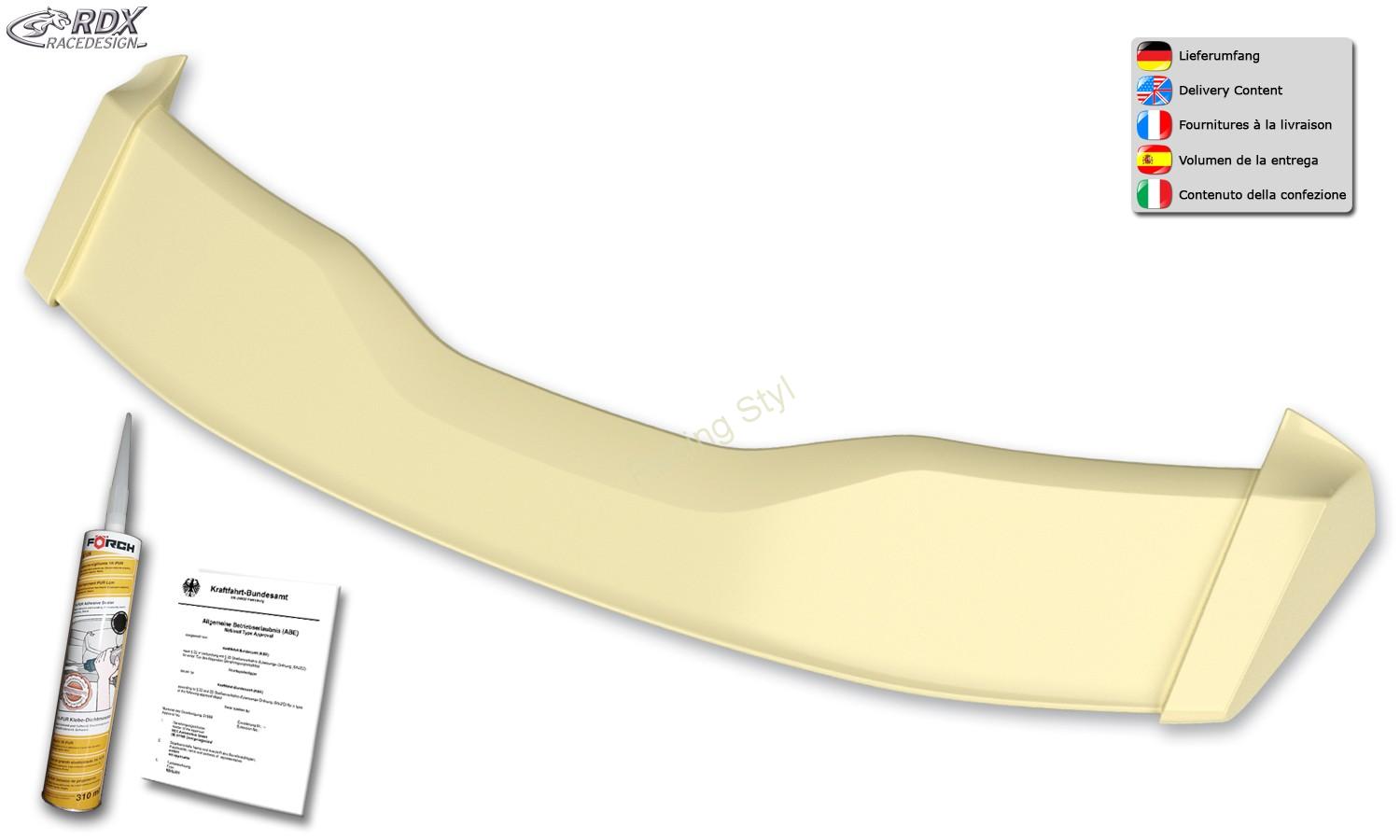 Ford Focus MK3 Turnier zadní spoiler křídlo RDX