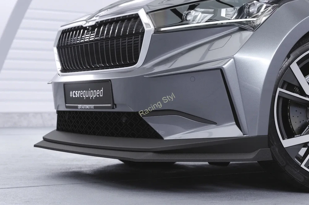 Škoda Enyaq iV přední spoiler lip Glossy Black CSR Lesk