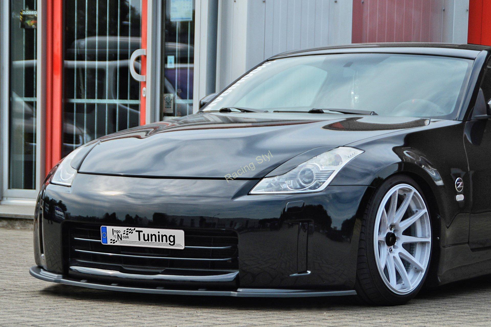 Nissan 350Z přední spoiler lipa Glossy Black IN Tuning Lesk.