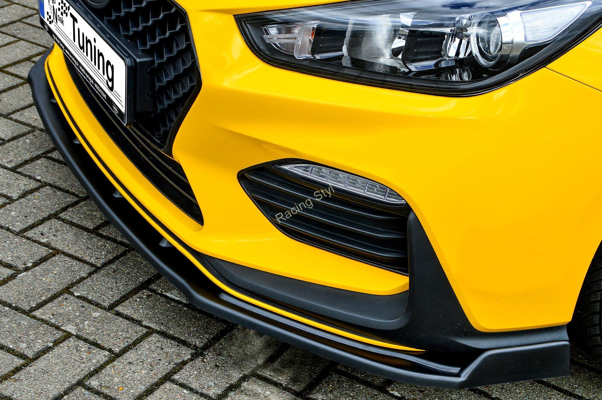 Hyundai I30 N-Line + Fastback přední spoiler lipa s křidélky IN Tuning Matt.