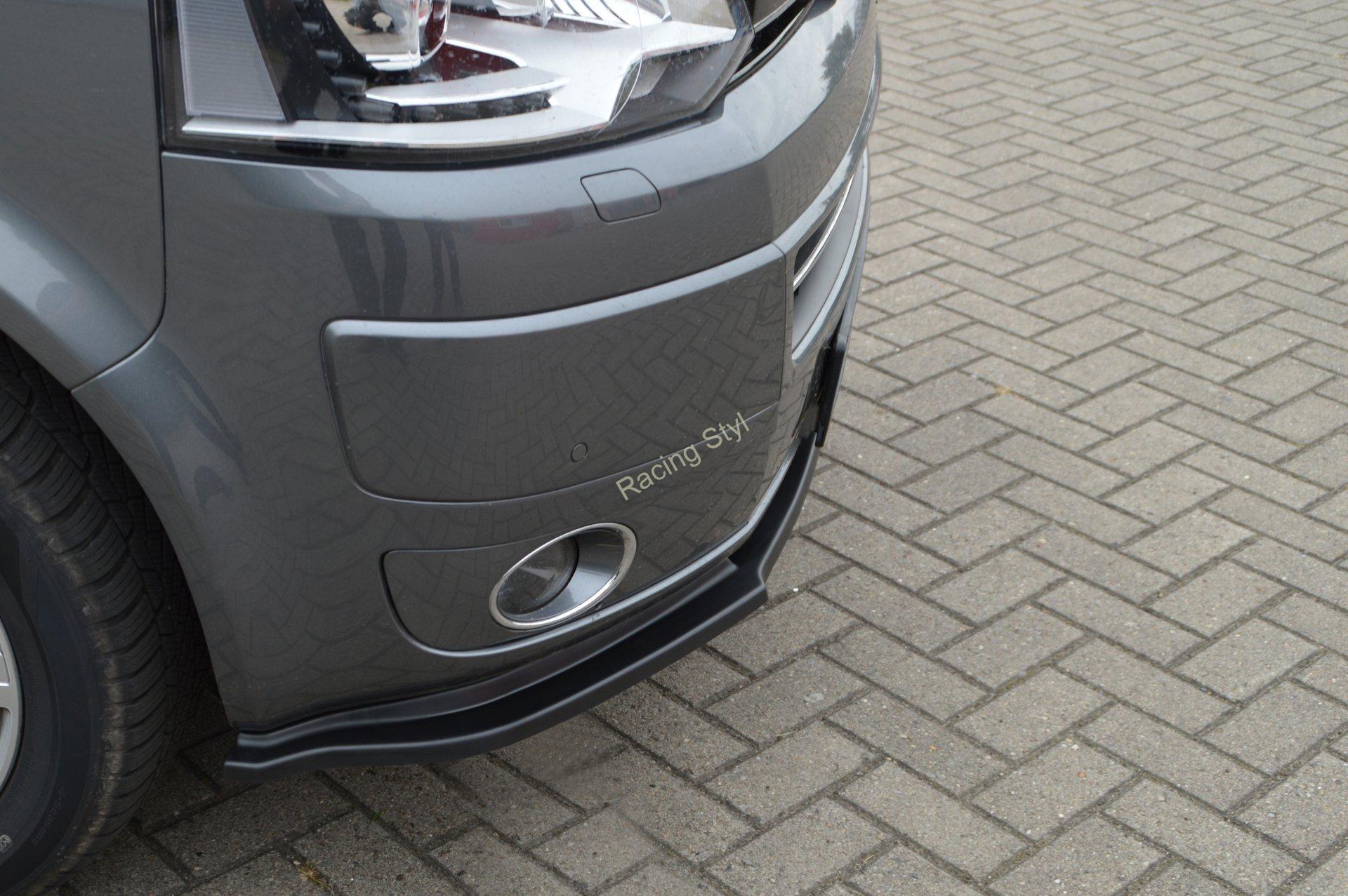 VW Bus T5 Facelift přední spoiler lipa Glossy Black IN Tuning Lesk.