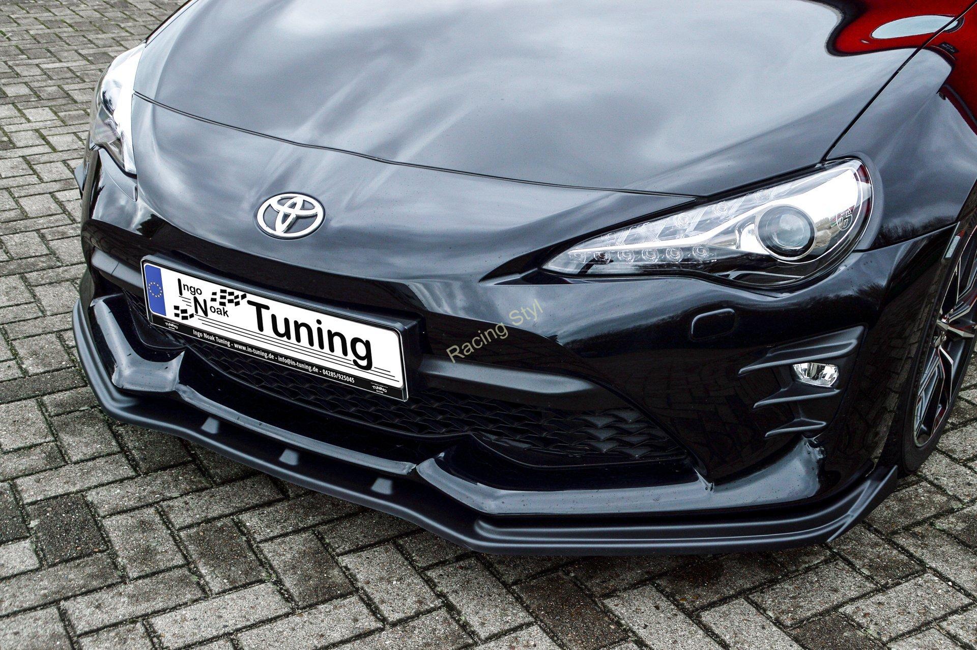 Toyota GT86 Facelift přední spoiler lipa s křidélky IN Tuning Matt.