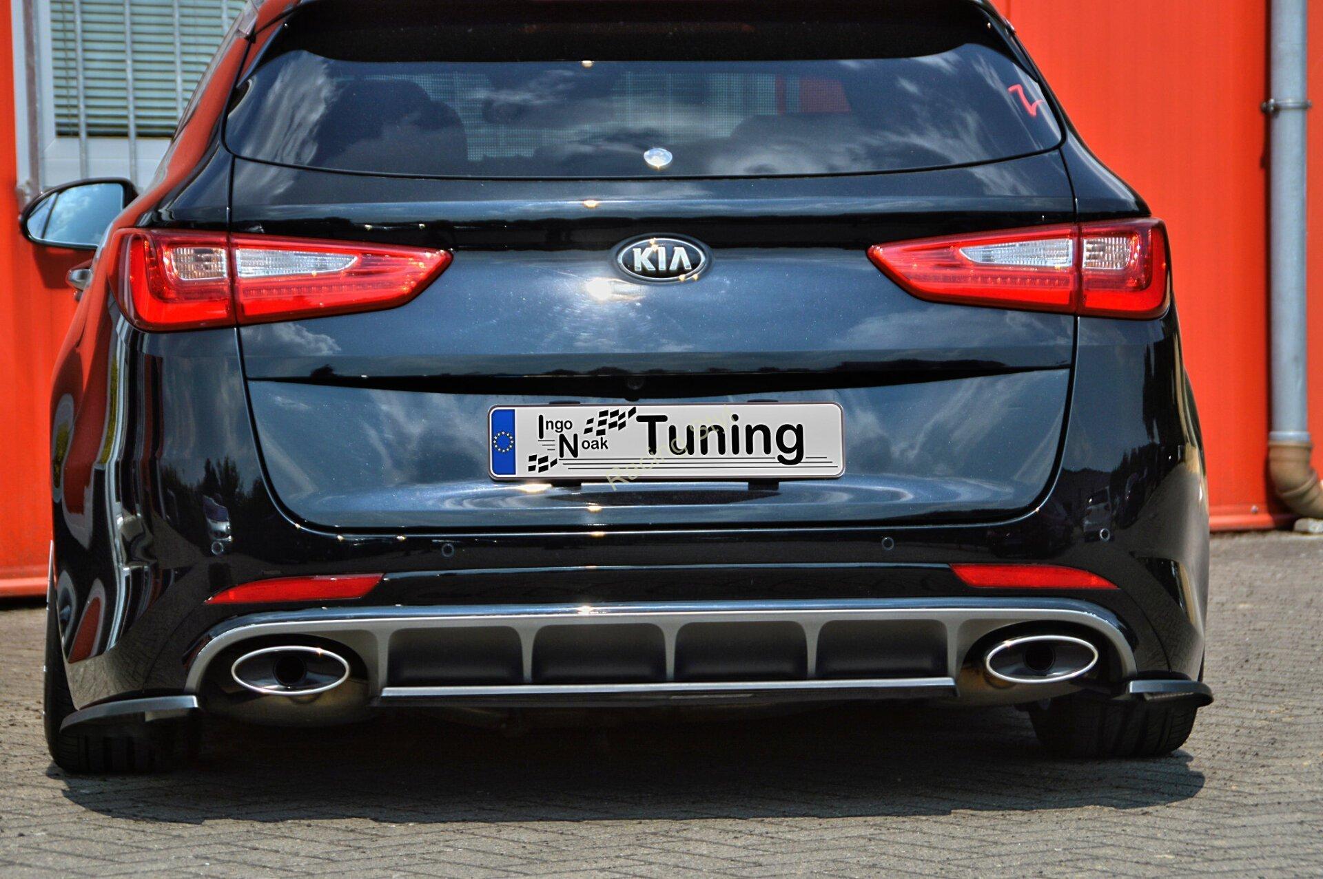 Kia Optima JF Sportswagon spoiler pod zadní nárazník Glossy Black IN Tuning Lesk.