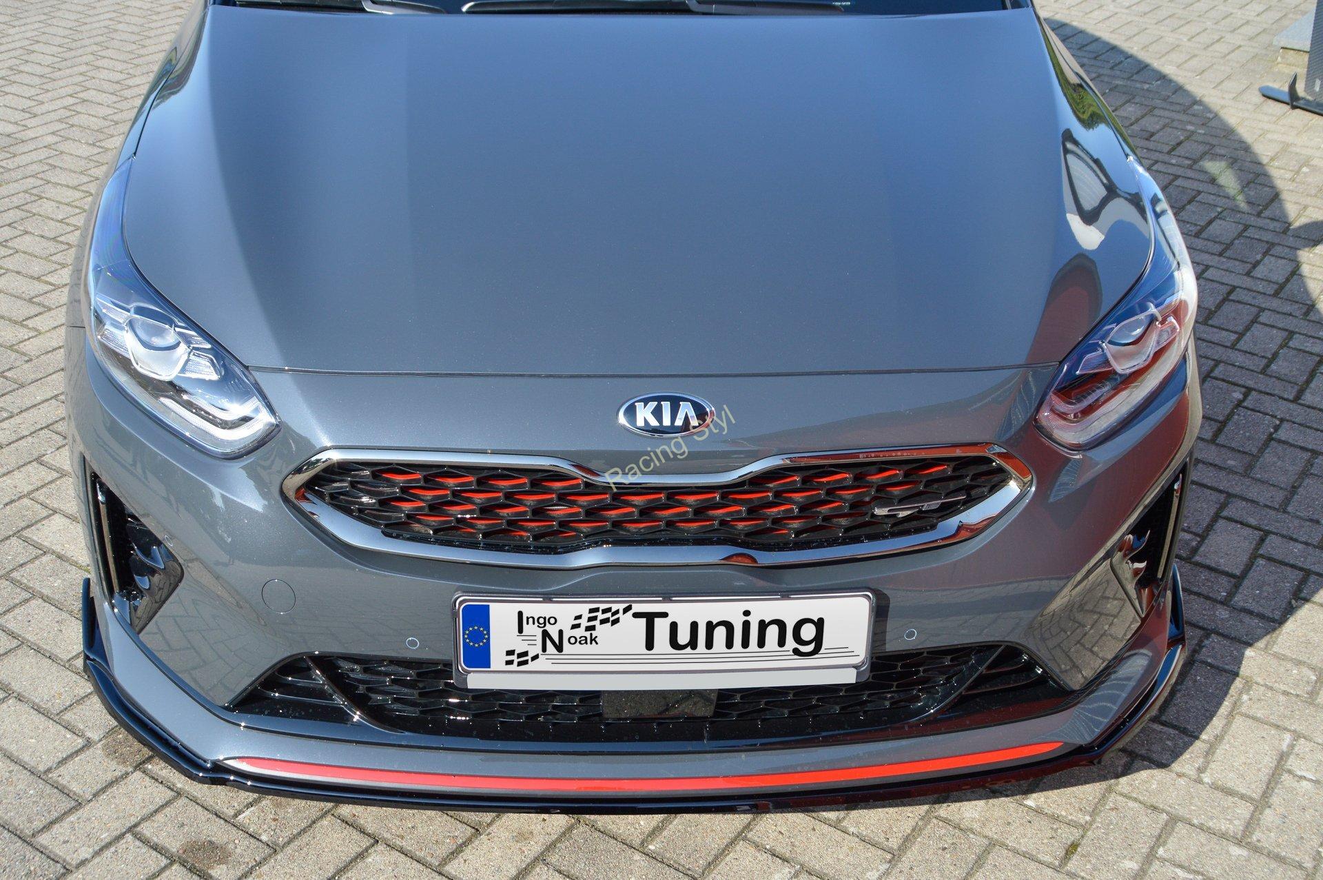Přední spoiler lipa s křidélky pro Kia Ceed GT/ Pro Ceed IN Tuning Matt.