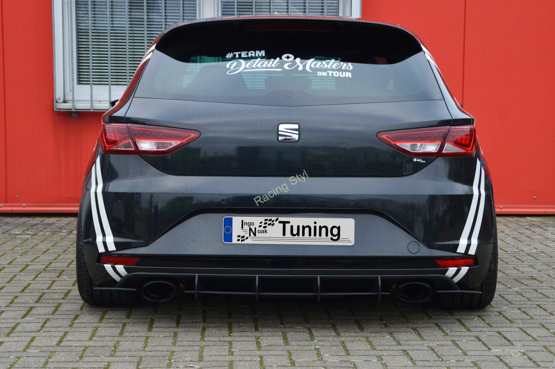 Seat Leon 5F Cupra spoilery na zadní nárazník boční a difuzor IN Tuning