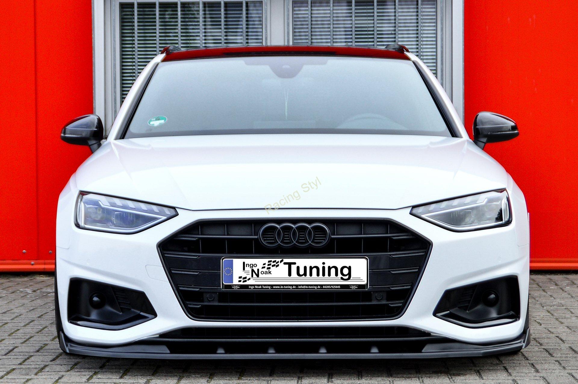 Audi A4 B9 Facelift přední spoiler lipa s křidélky IN Tuning Matt.