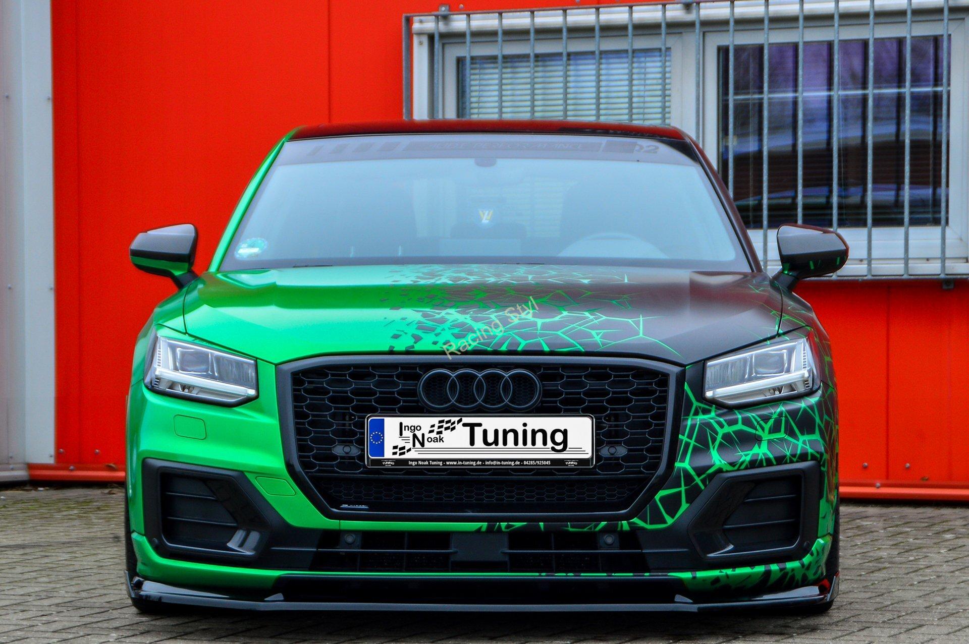 Audi Q2 GA přední spoiler lipa s křidélky IN Tuning Matt.