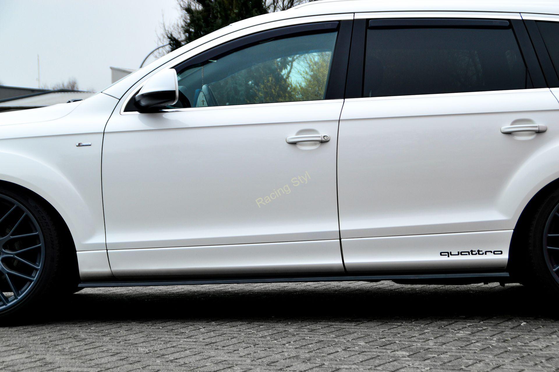 Audi Q7 4L S-Line spoilery lemy pod boční prahy IN Tuning Matt.