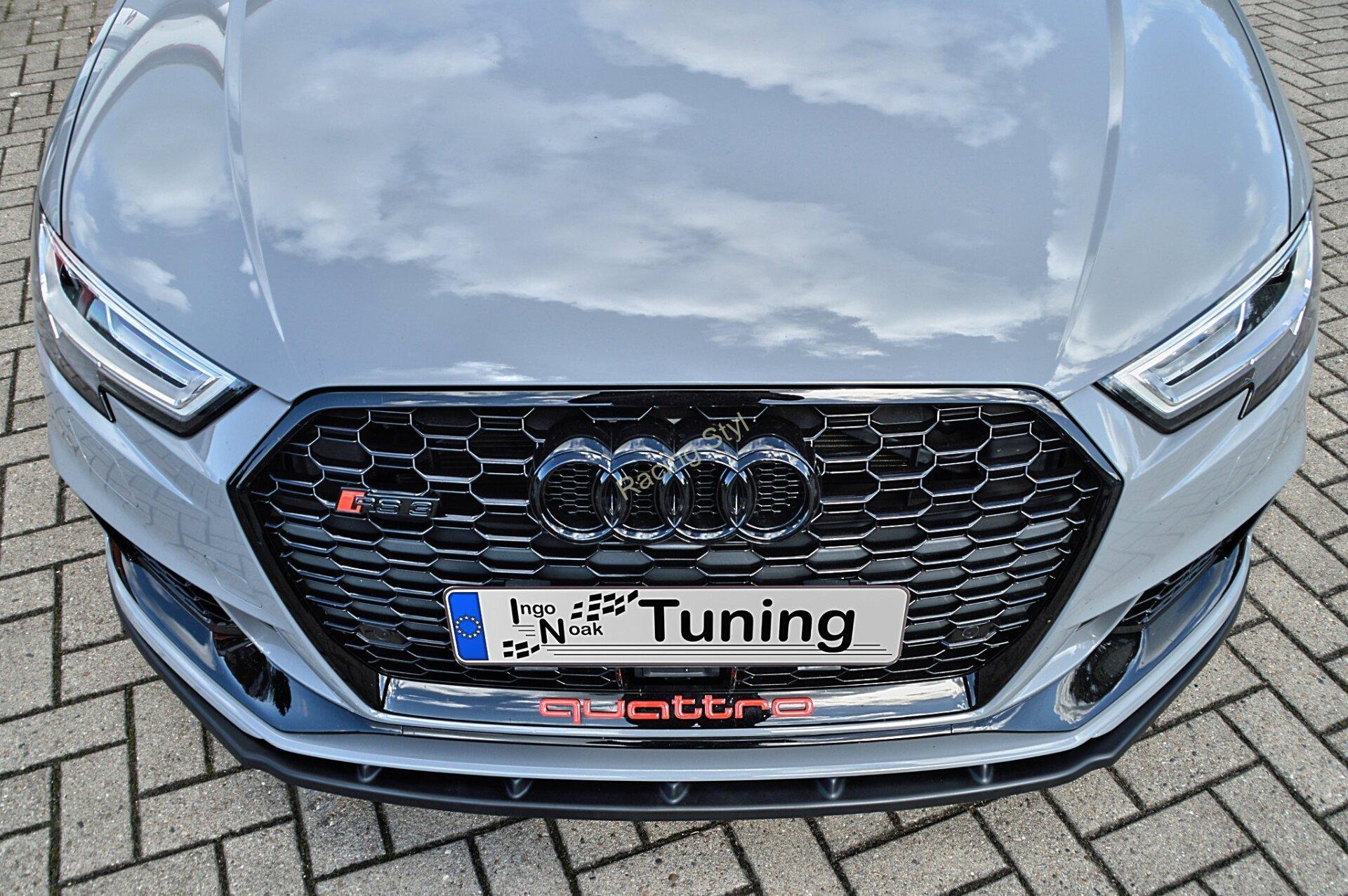 Audi RS3 8V Facelift Sportback/ Limo přední spoiler lipa Glossy Black IN Tuning Lesk.