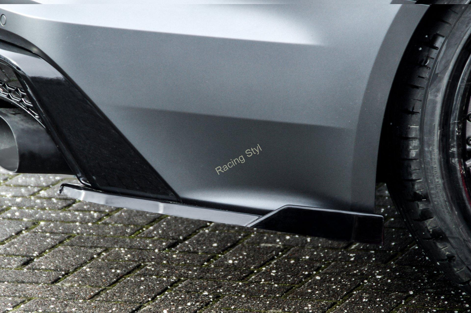 Audi RS6 C8 boční spoilery na zadní nárazník s křidélky IN Tuning Matt.