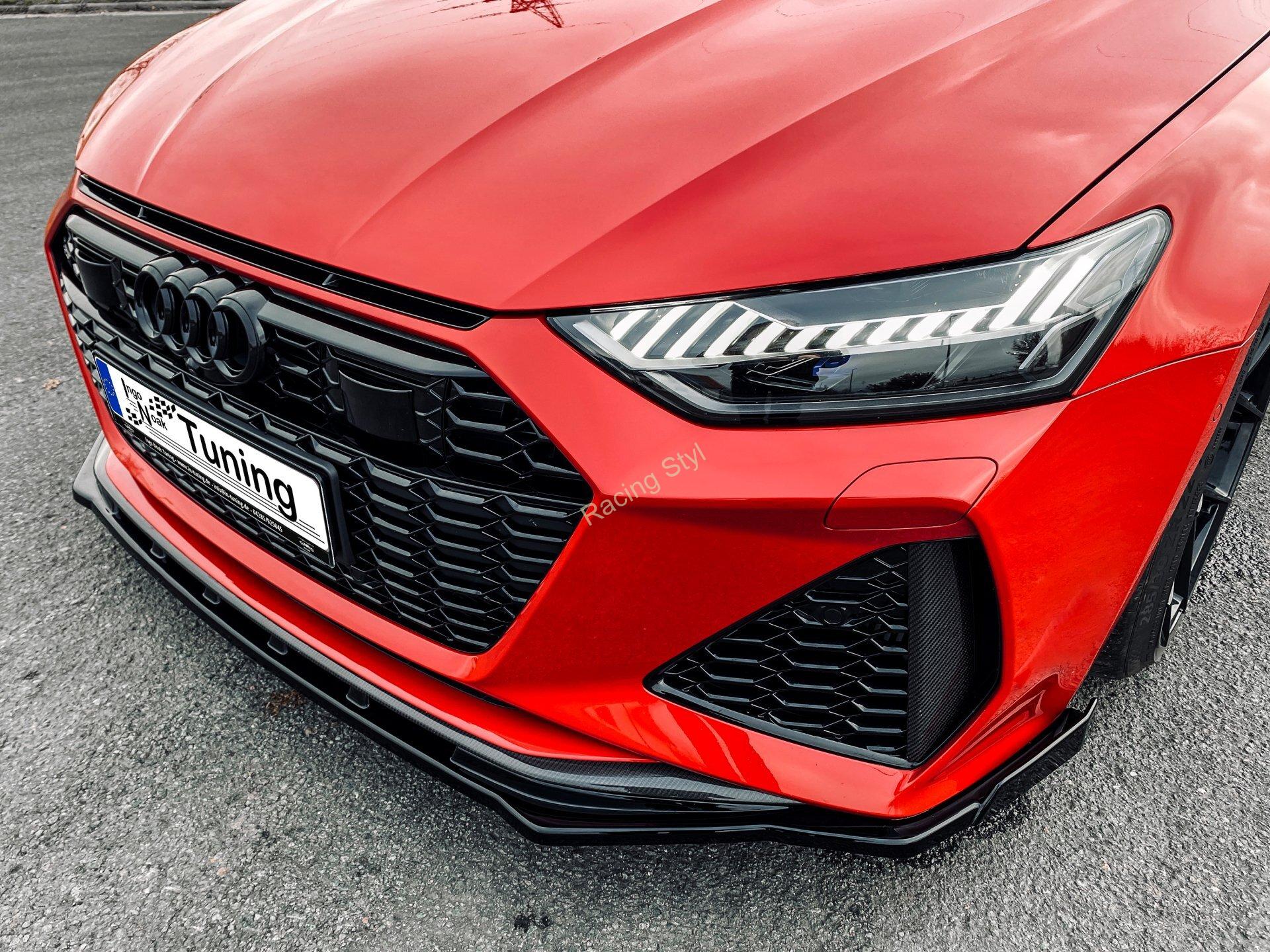 Audi RS7 C8 přední spoiler lipa s křidélky IN Tuning Mat.