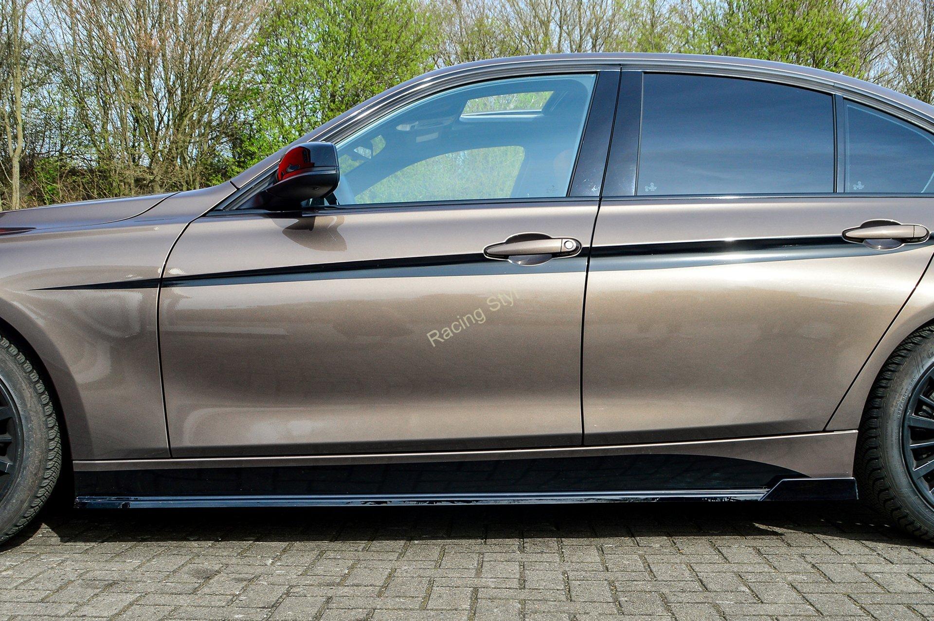 BMW 3 F30/F31 spoilery pod boční prahy s křidélky vzadu IN Tuning