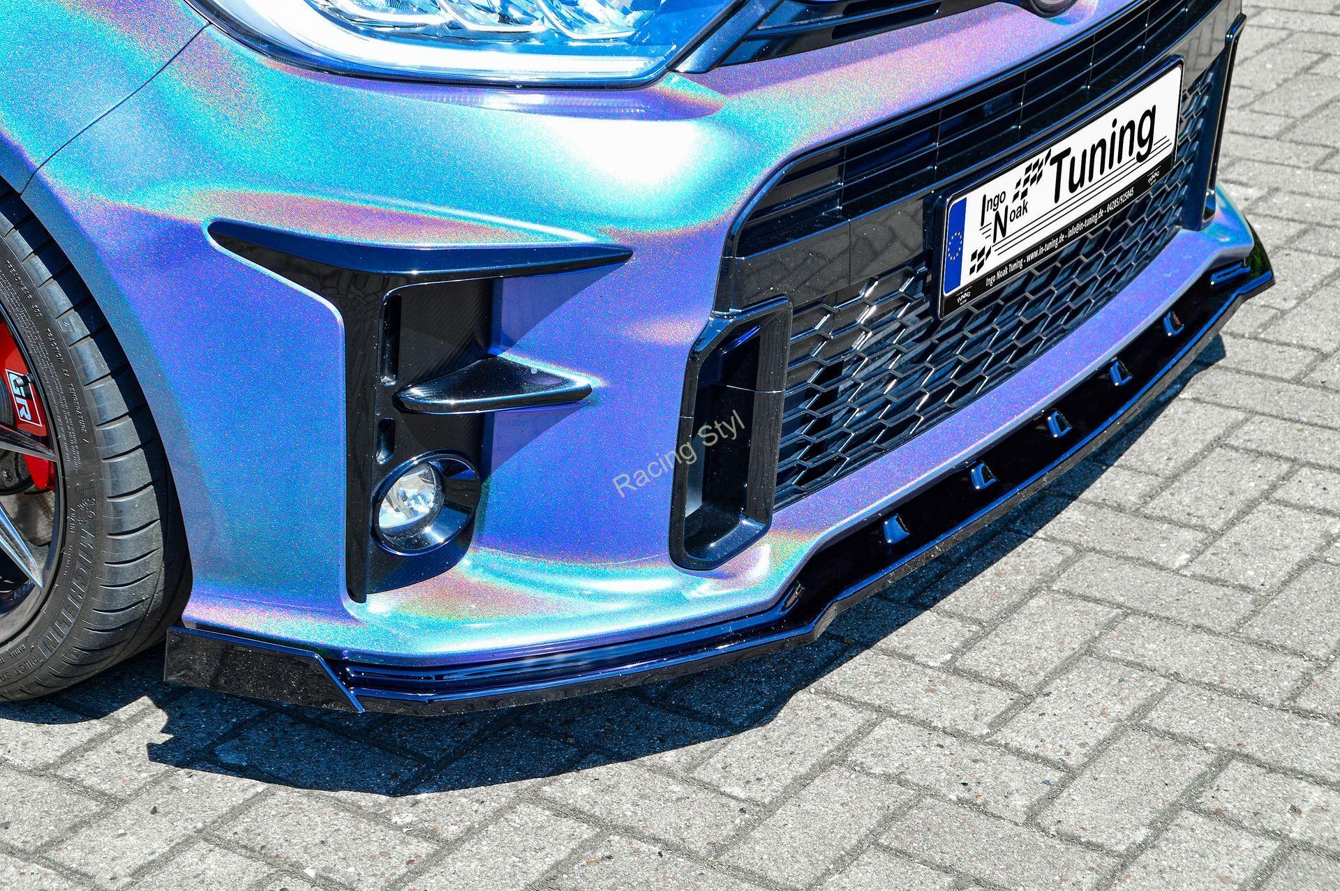 Toyota Yaris GR přední spoiler lipa s křidélky IN Tuning Matt.