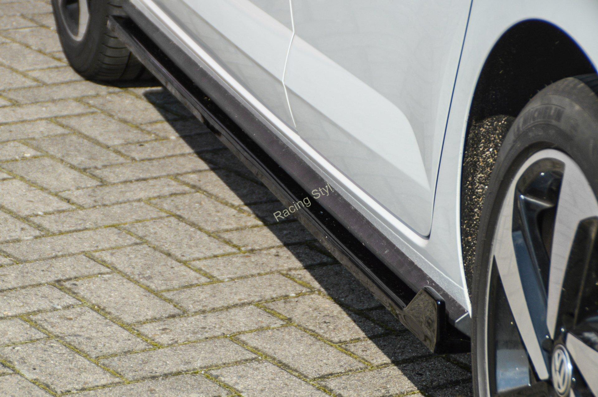 VW Polo 6 GTI 2G (AW) spoilery pod boční prahy s křidélky vzadu IN Tuning Matt.