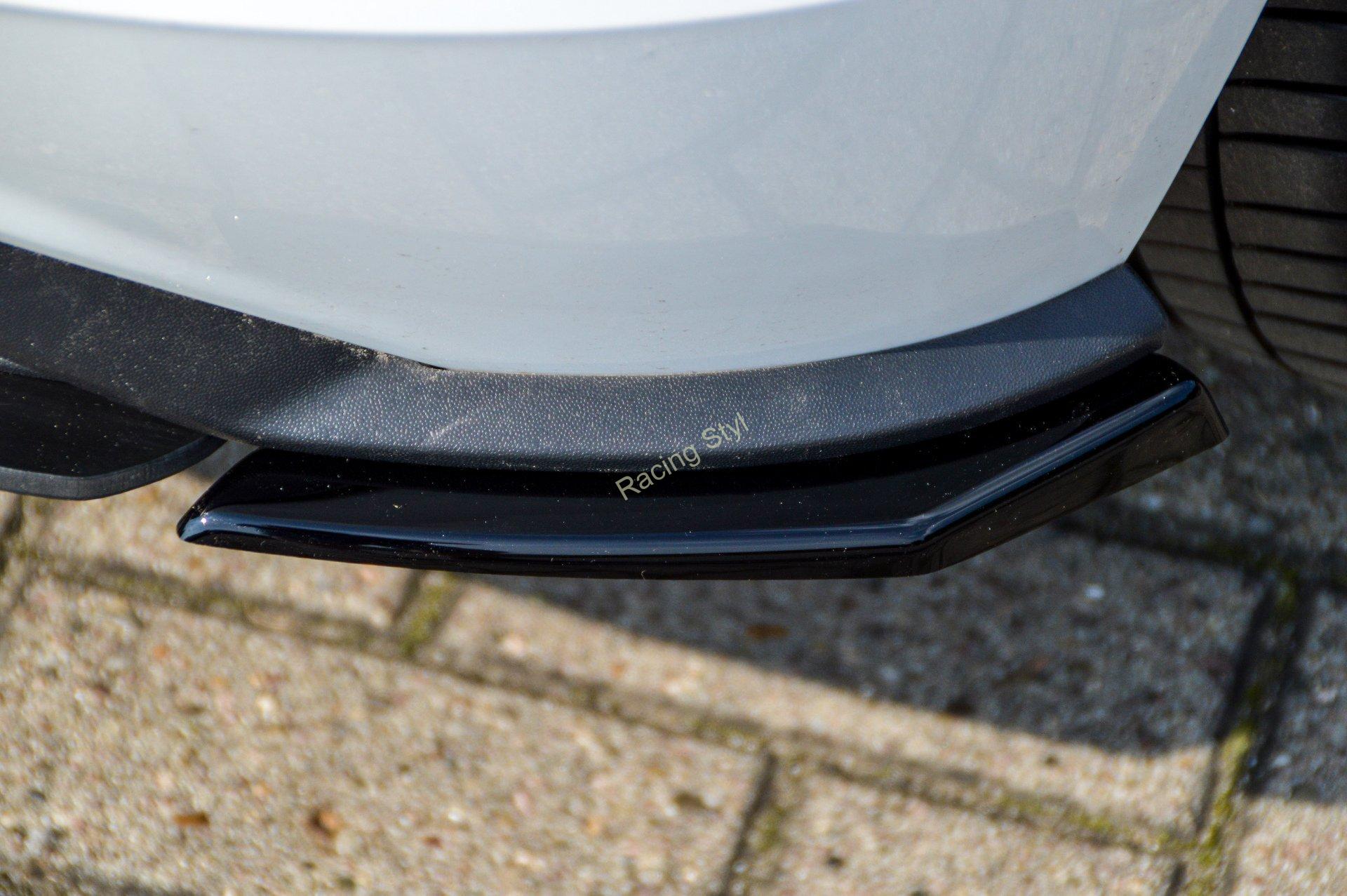 VW Polo 6 GTI 2G (AW) boční spoilery Glossy Black na zadní nárazník IN Tuning Lesk.