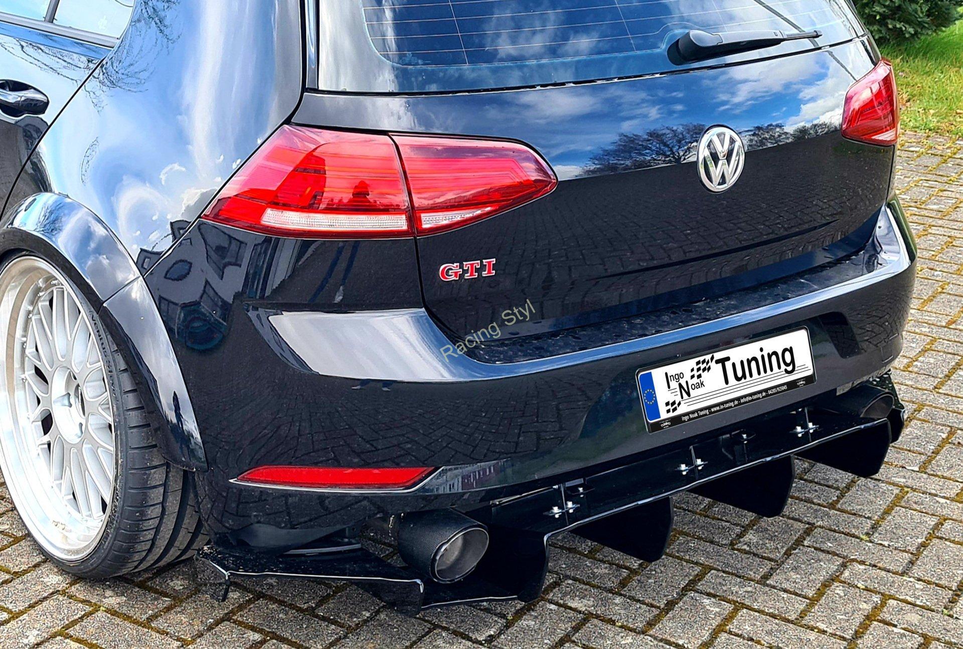 VW Golf 7 GTI Facelift difuzor na zadní nárazník IN Tuning