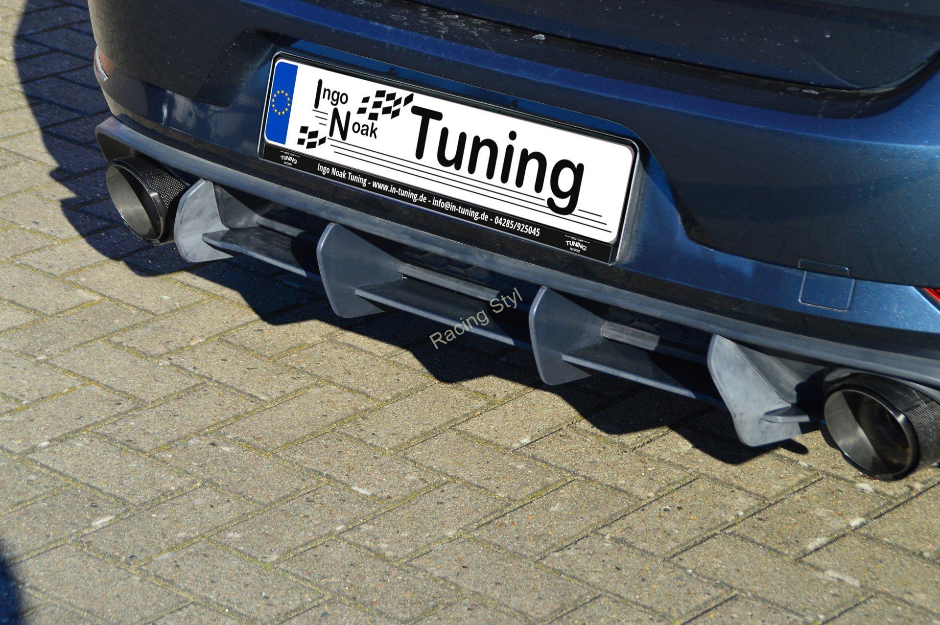 VW Golf 7 GTI a Performance Facelift difuzor na zadní nárazník IN Tuning