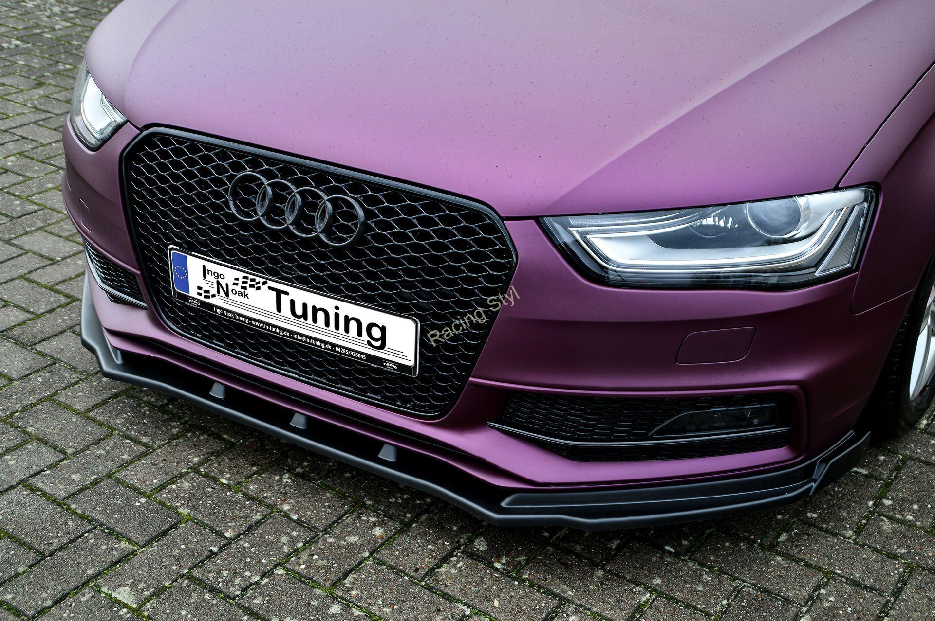 Audi A4 S-Line/ S4 B8 Facelift přední spoiler lipa s křidélky IN Tuning Matt.