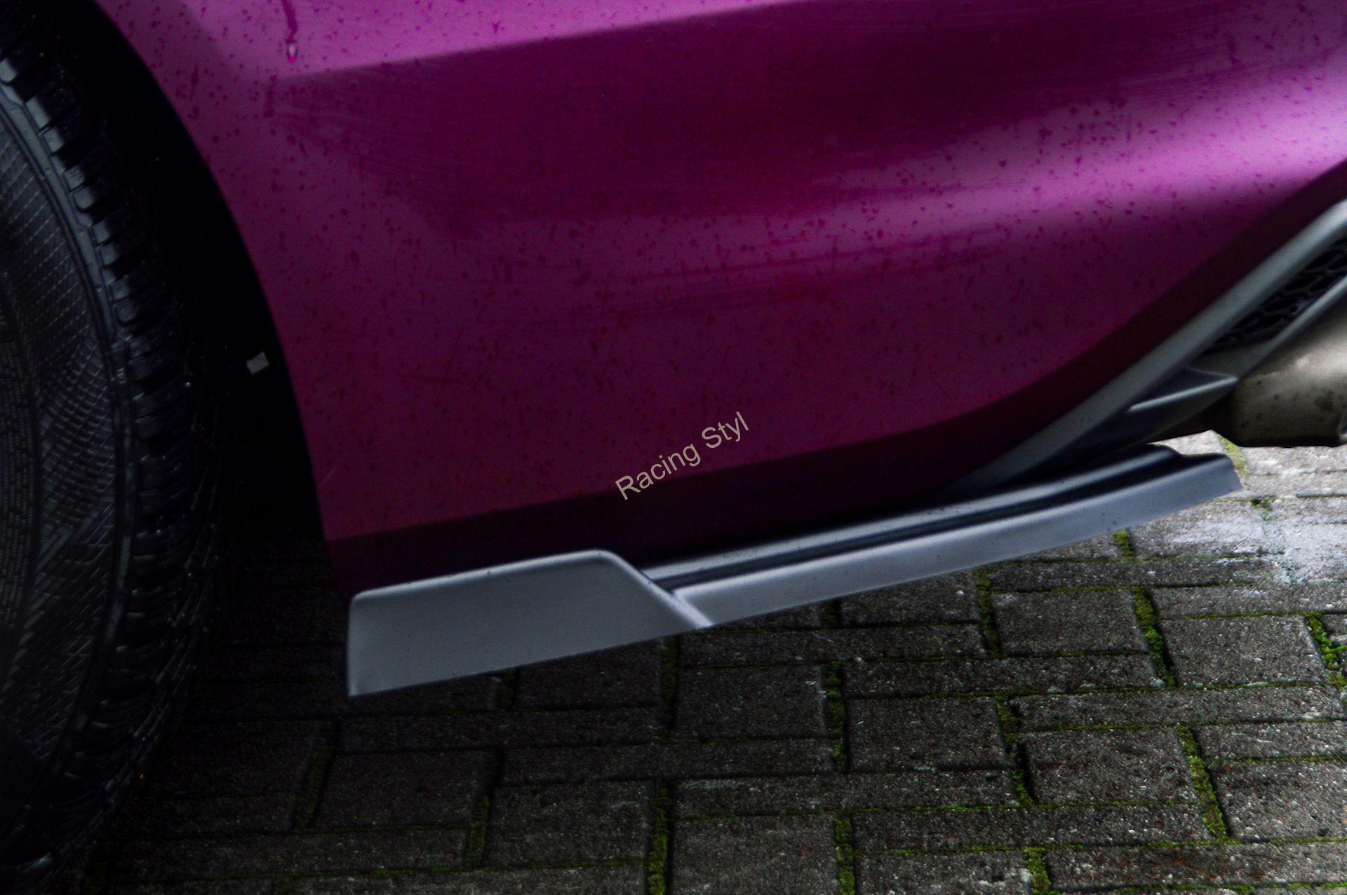 Audi A4 S-Line/ S4 B8 Facelift boční spoilery na zadní nárazník Glossy Black s křidélky IN Tuning Lesk.