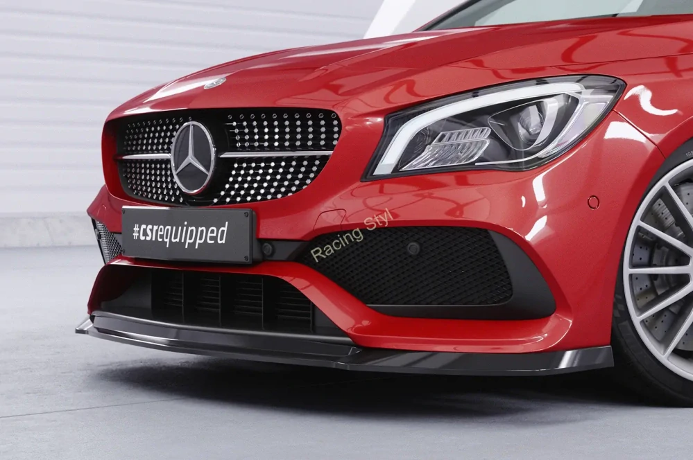 Mercedes Benz CLA 117 AMG-Line přední spoiler lip Glossy Black CSR Lesk