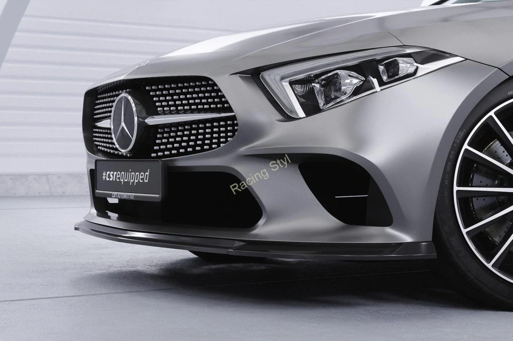 Mercedes Benz CLS (C257) přední spoiler lipa Glossy Black CSR Lesk