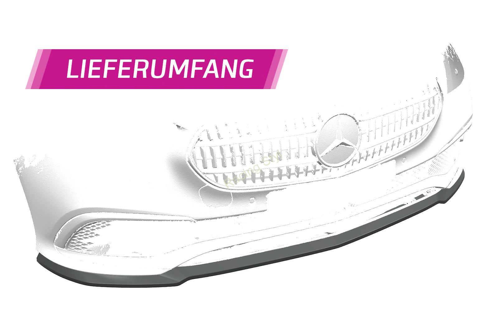 Mercedes Benz E W213 přední spoiler lipa Glossy Black CSR Lesk