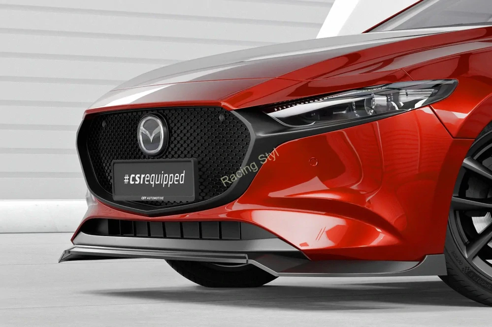 Mazda 3 typ BP přední spoiler lip Glossy Black CSR Lesk