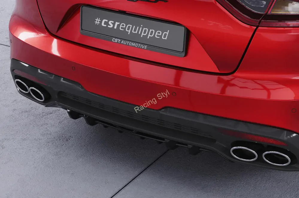 Kia Stinger GT spoiler na zadní nárazník Glossy Black CSR Lesk.
