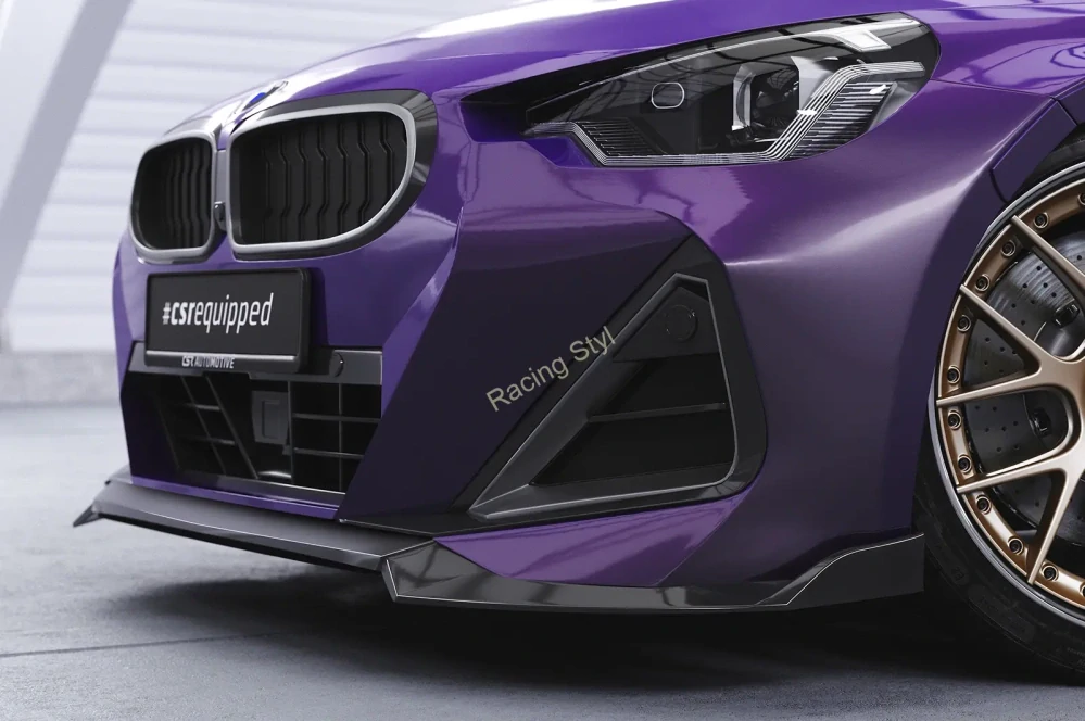 BMW 2 G42 M-Paket/ M240i přední spoiler lip Glossy Black CSR Lesk
