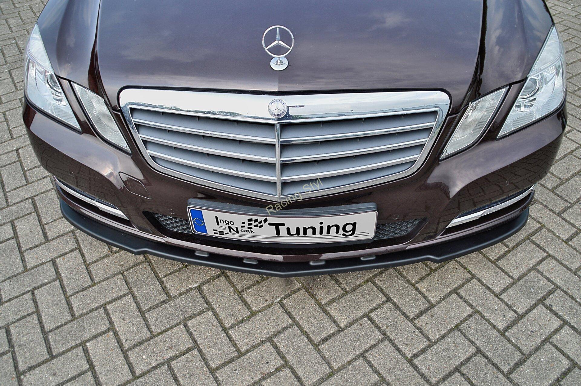 Mercedes Benz E W212 S212 V212 A207 C207 přední spoiler lipa Glossy Black IN Tuning Lesk.