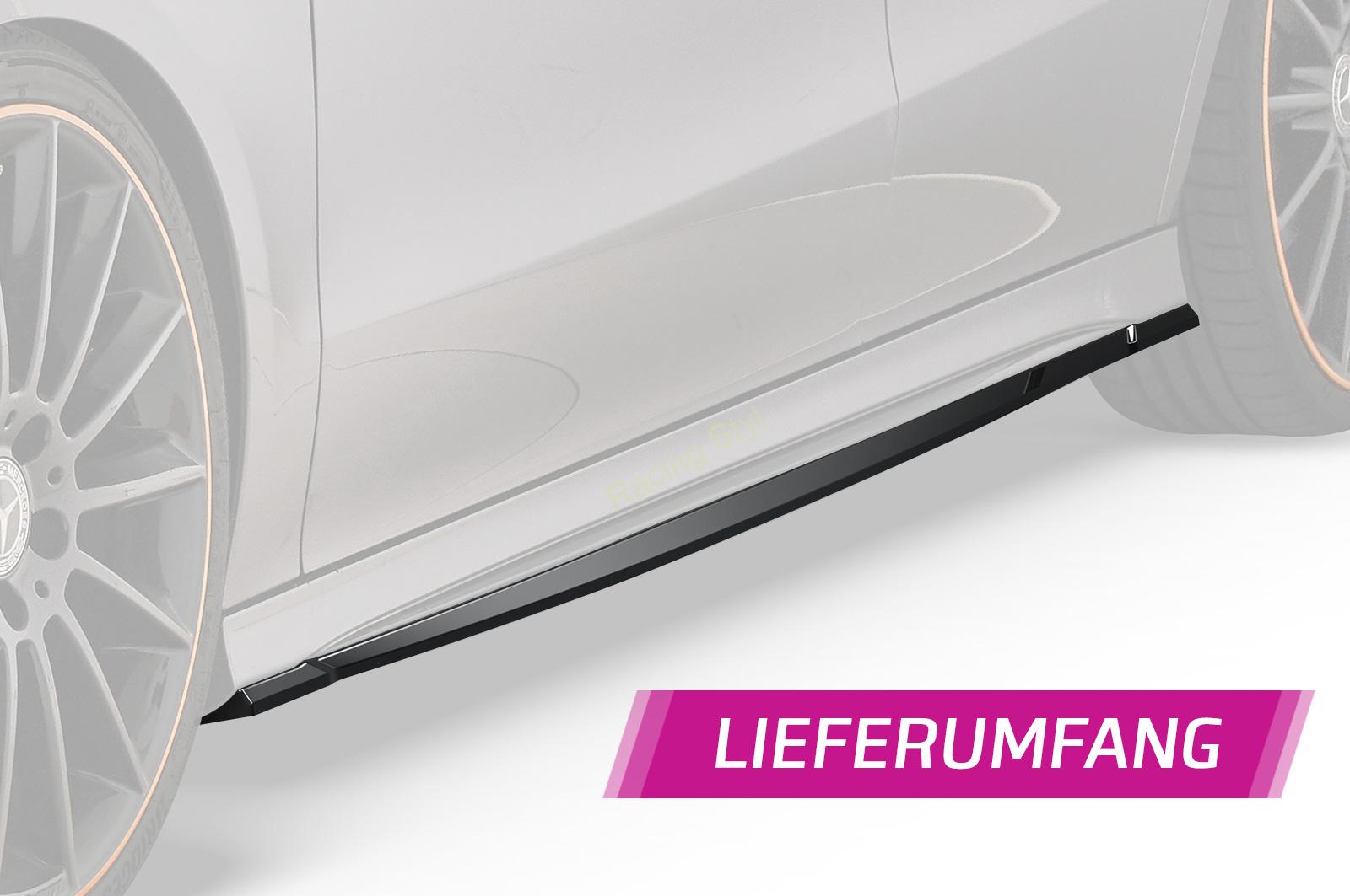 Mercedes Benz CLA C118/ X118 AMG-Line nástavce na boční prahy Glossy Black CSR Lesk.