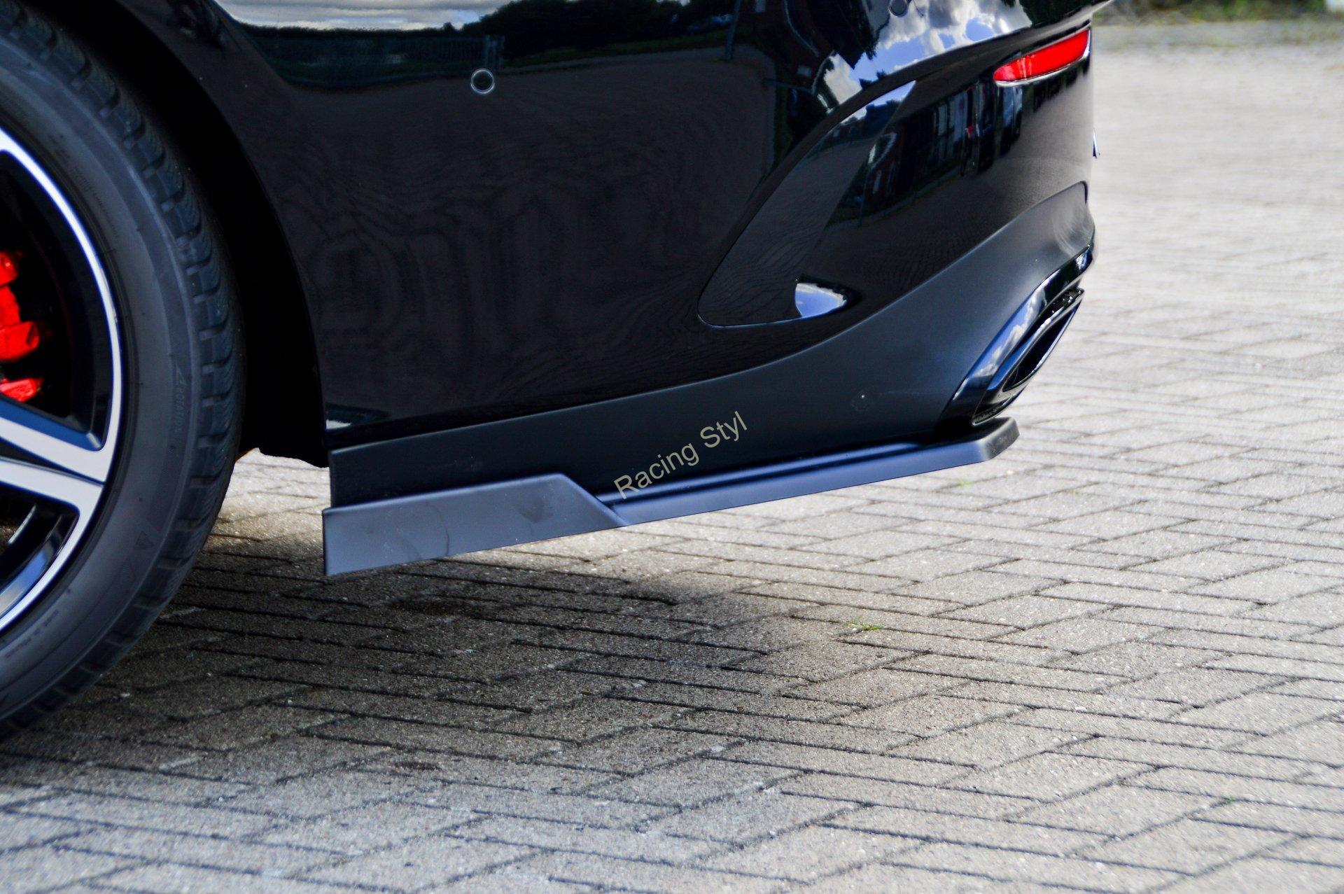 Mercedes Benz CLA X118 Shooting Brake AMG-Line boční spoilery na zadní nárazník s křidélky IN Tuning Matt.