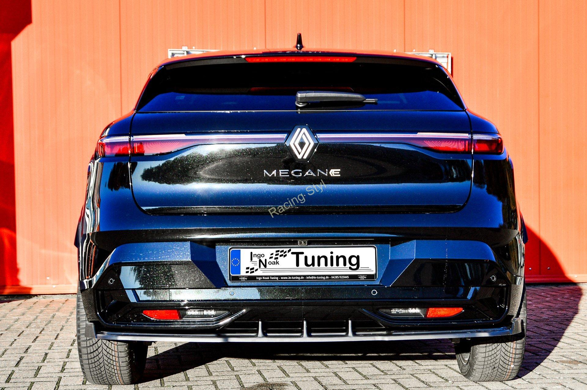 Renault Megane E-Tech Elektric RCB spoiler na zadní nárazník s křidélky IN Tuning Matt.