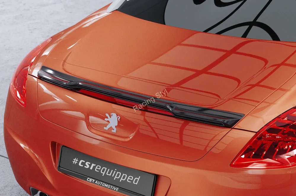 Peugeot RCZ spoiler na zadní výsuvné křídlo Glossy Black CSR Lesk.