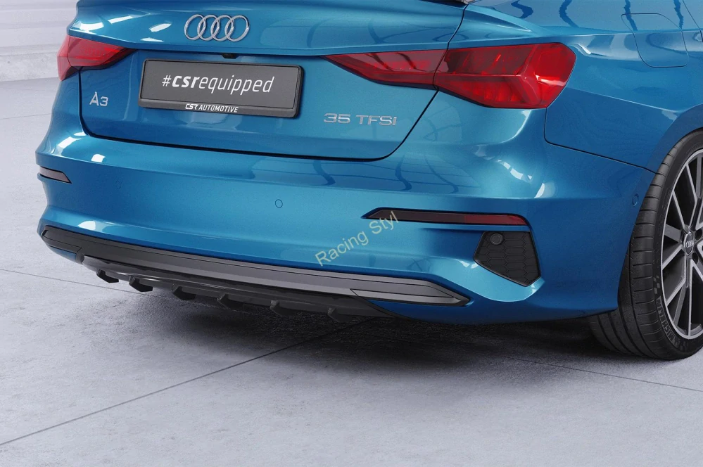Audi A3 8Y spoiler na zadní nárazník Glossy Black CSR Lesk